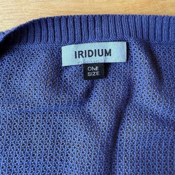 IRIDIUM CARDIGAN SWEATER PIMA COTTON OPEN WEAVE PREPPY BREATHABLE CLASSIC CHIC - Picture 10 of 11